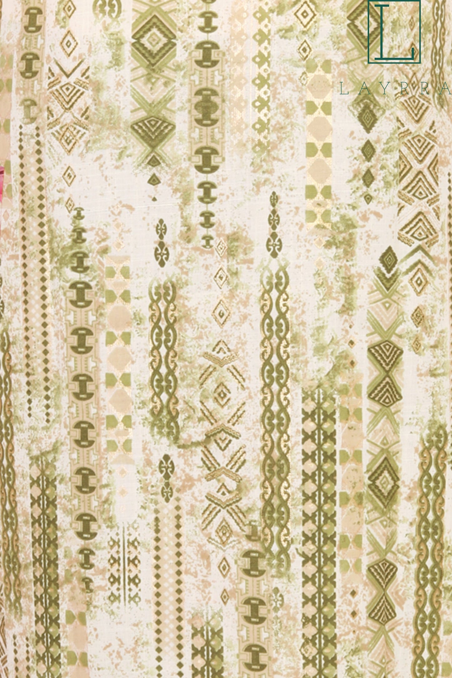 Women Green Ethnic Motifs Printed Kurta with Trousers