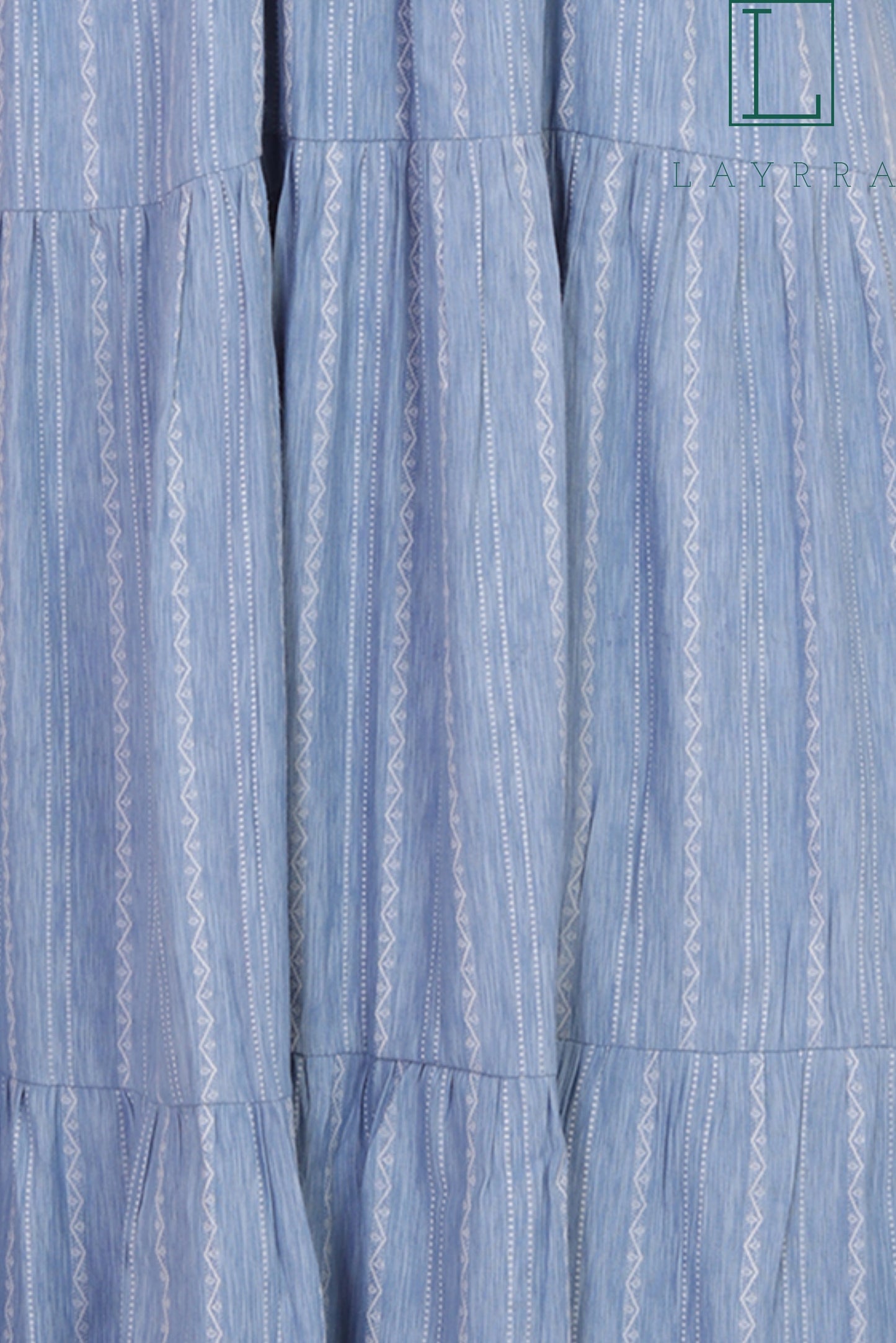 Women Sky Blue Ethnic Sequinned Anarkali Kurta with Latkan - Complete Set