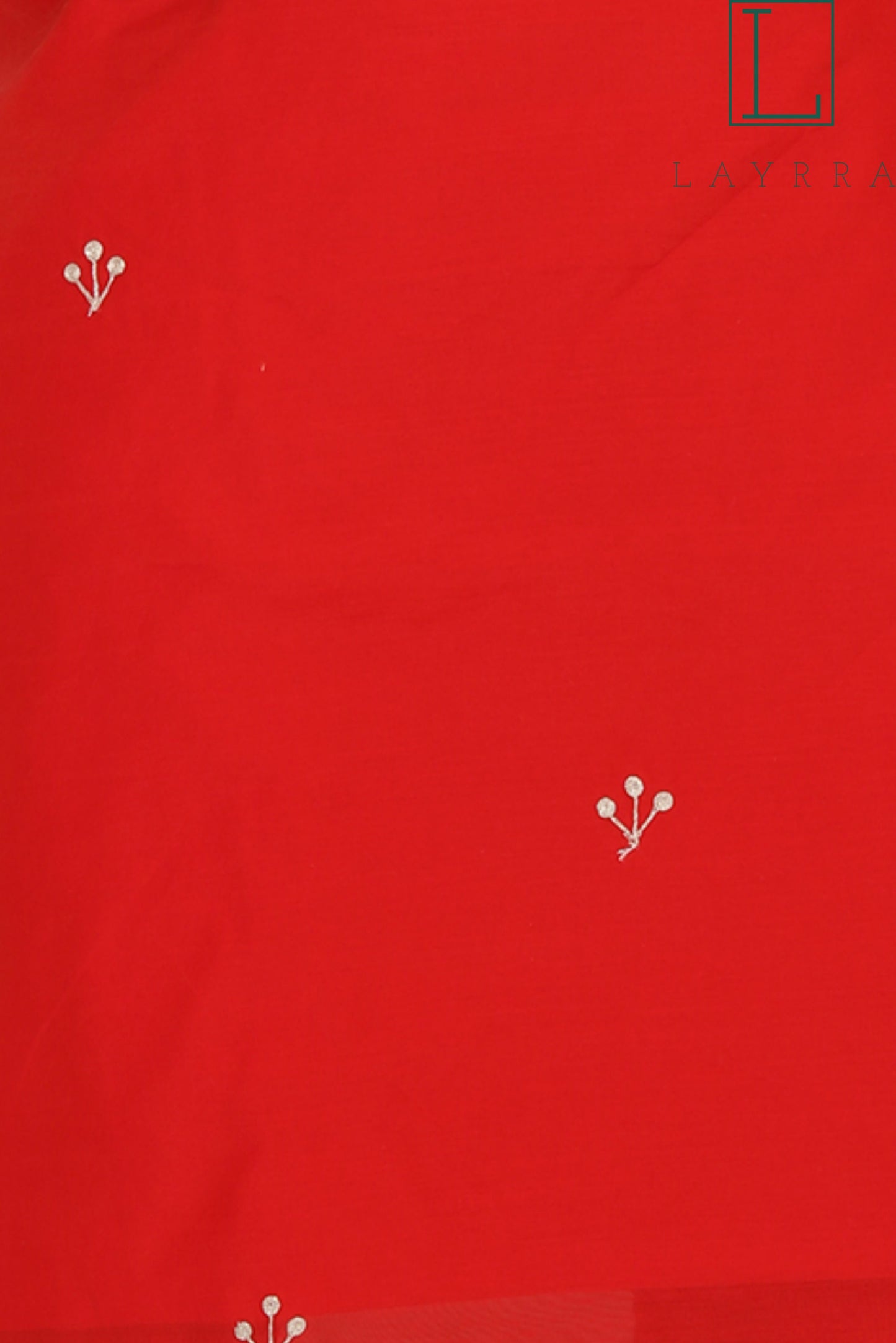 Women Red Ethnic Floral Embroidered Kurta with Red Pants - Complete Set