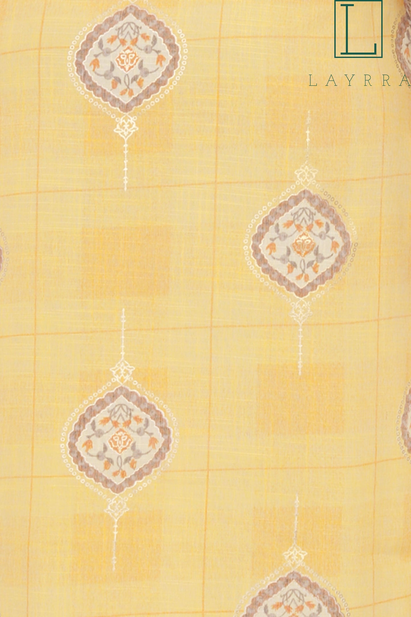 Women Yellow Ethnic Motifs Print Kurta with Trousers